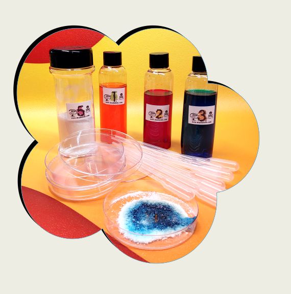 ערכת מדע שלג תוסס - ערכת מארז הפעלה - שיגעון המדעים -מדע לילדים: ערכות מדע ציוד מעבדה ניסויים לילדים ערכת מארז הפעלה מדעית