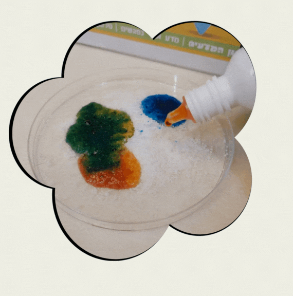 ערכת מדע שלג תוסס - ערכת מארז הפעלה - שיגעון המדעים -מדע לילדים: ערכות מדע ציוד מעבדה ניסויים לילדים ערכת שלג תוסס הדגמה