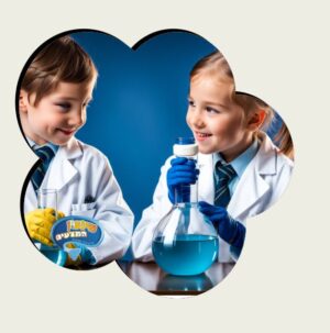 חלוק מדען תחפושת מדענים בסיס